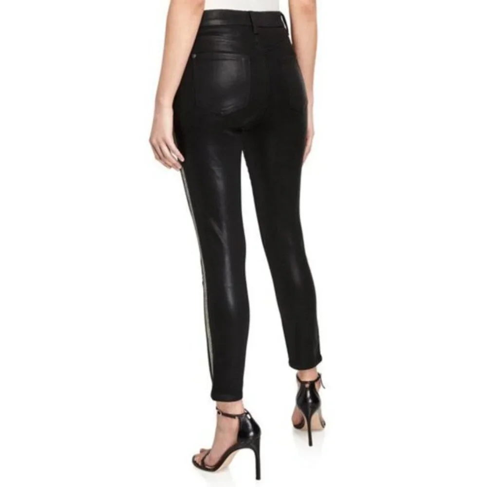 NWT 7 For All Mankind black stripe skinny jeans - Picture 7 of 13